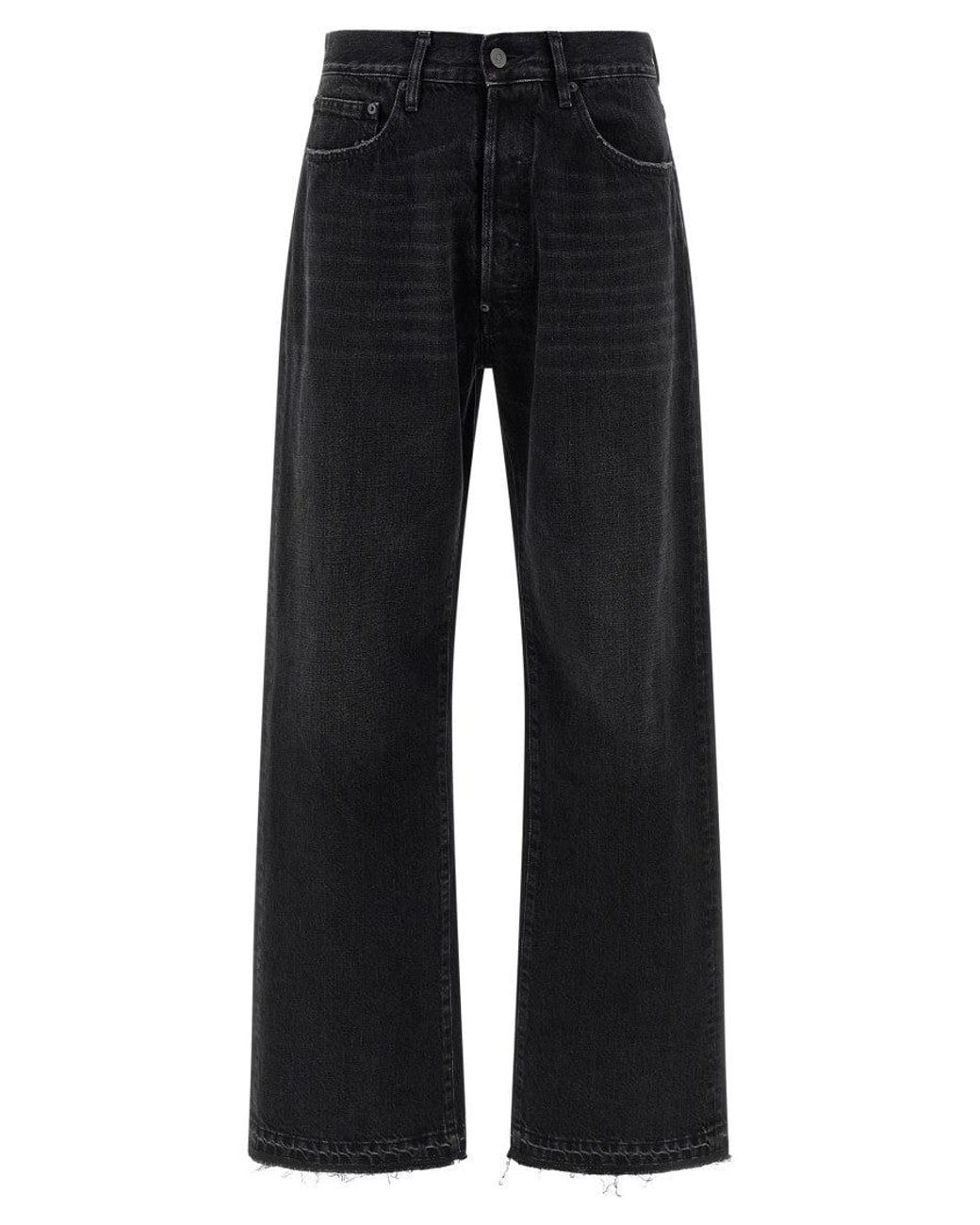 Maison Margiela Black Wide Leg Denim Jeans for men