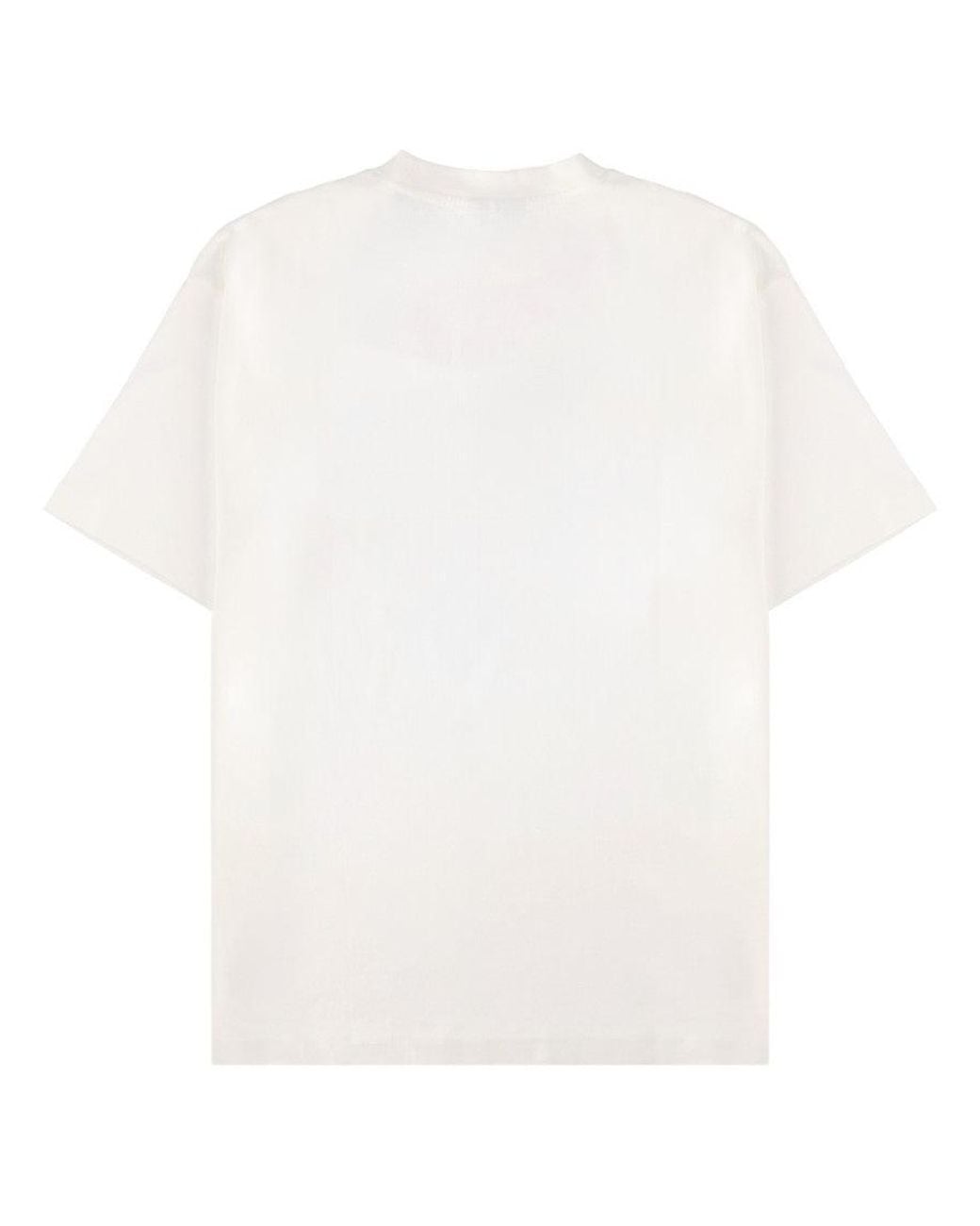 Drole de Monsieur Blue Off Crew Neck T-Shirt for men
