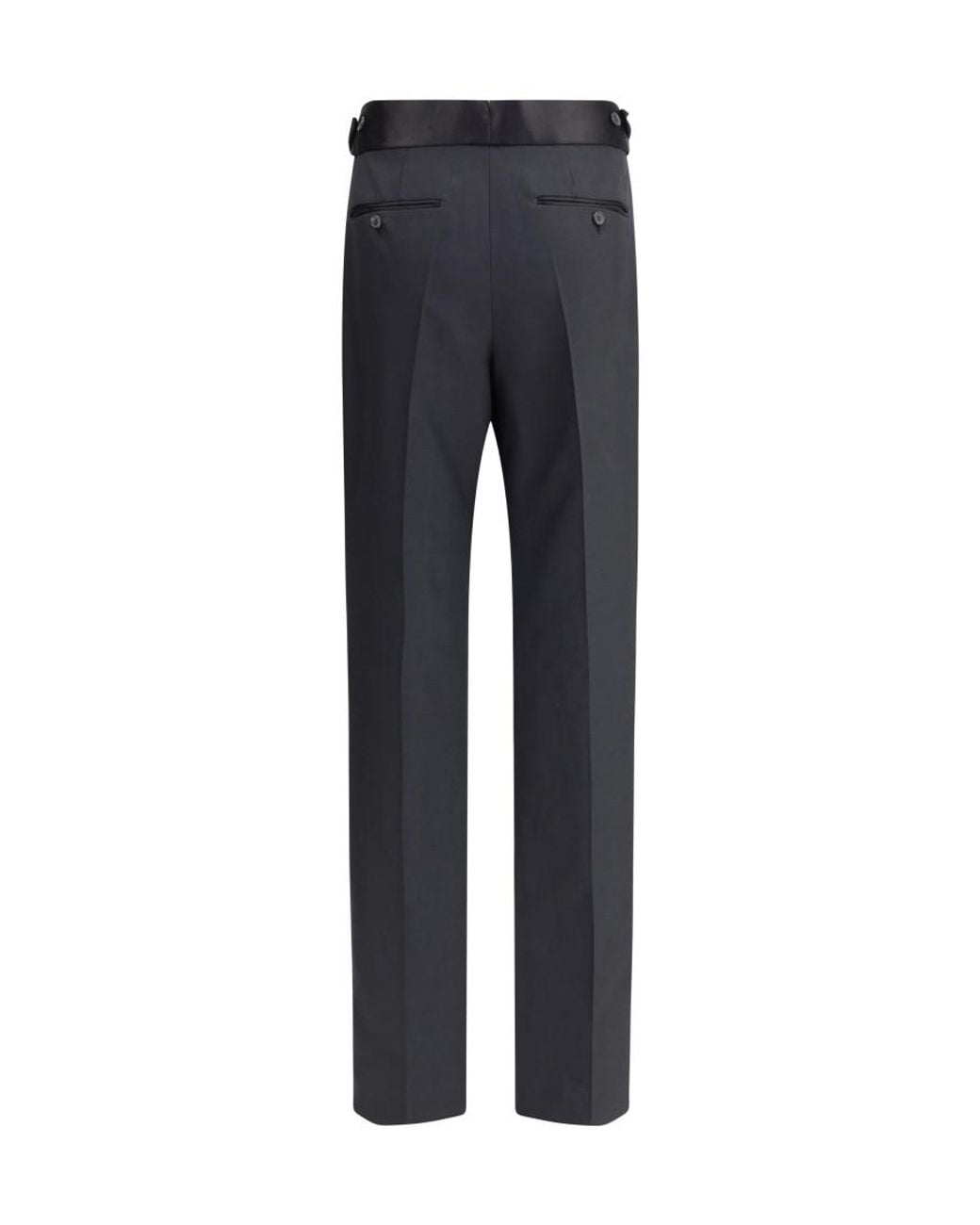 Tom Ford Blue Tailored Flat Front Pants