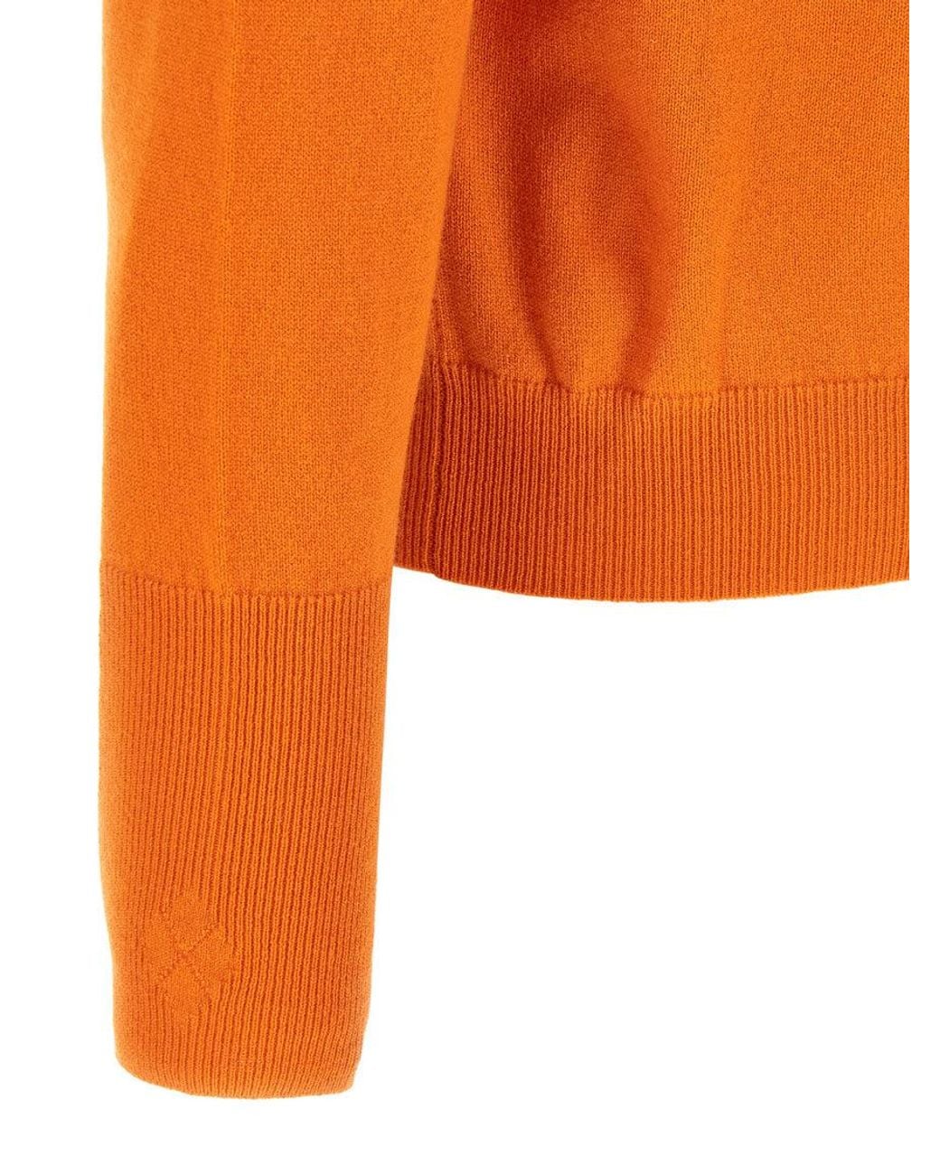 Ballantyne Orange Crew Neck Sweater for men