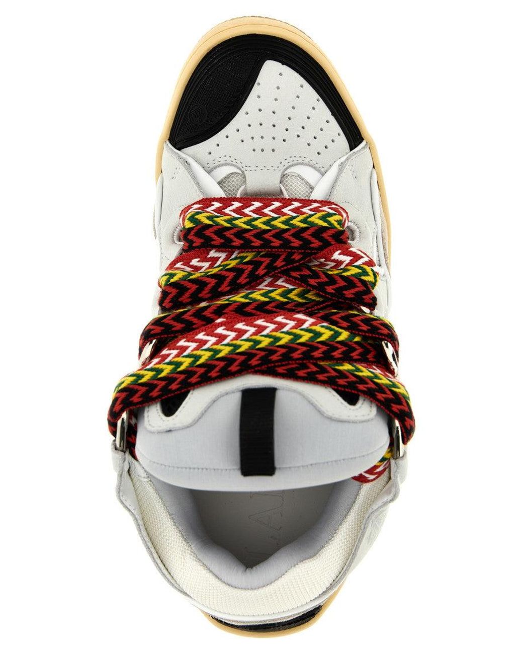 Lanvin Gray Lace Up Sneakers for men