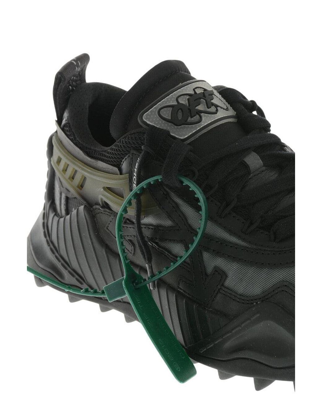 Off-White c/o Virgil Abloh Green Leather Chunky Sneakers
