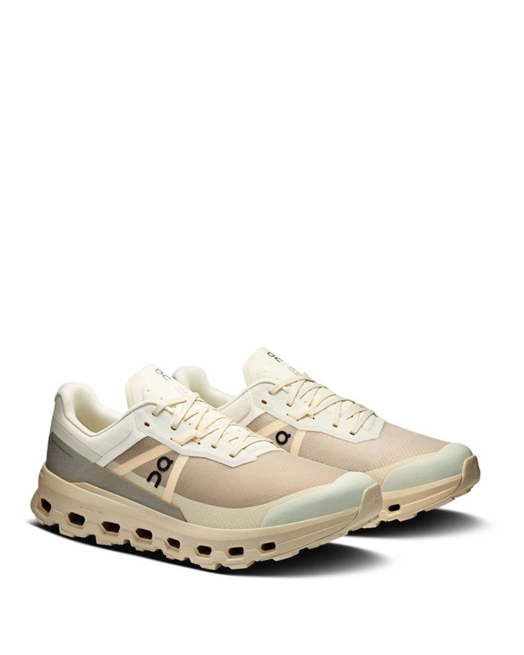 On Shoes White Color Block Sneakers for men