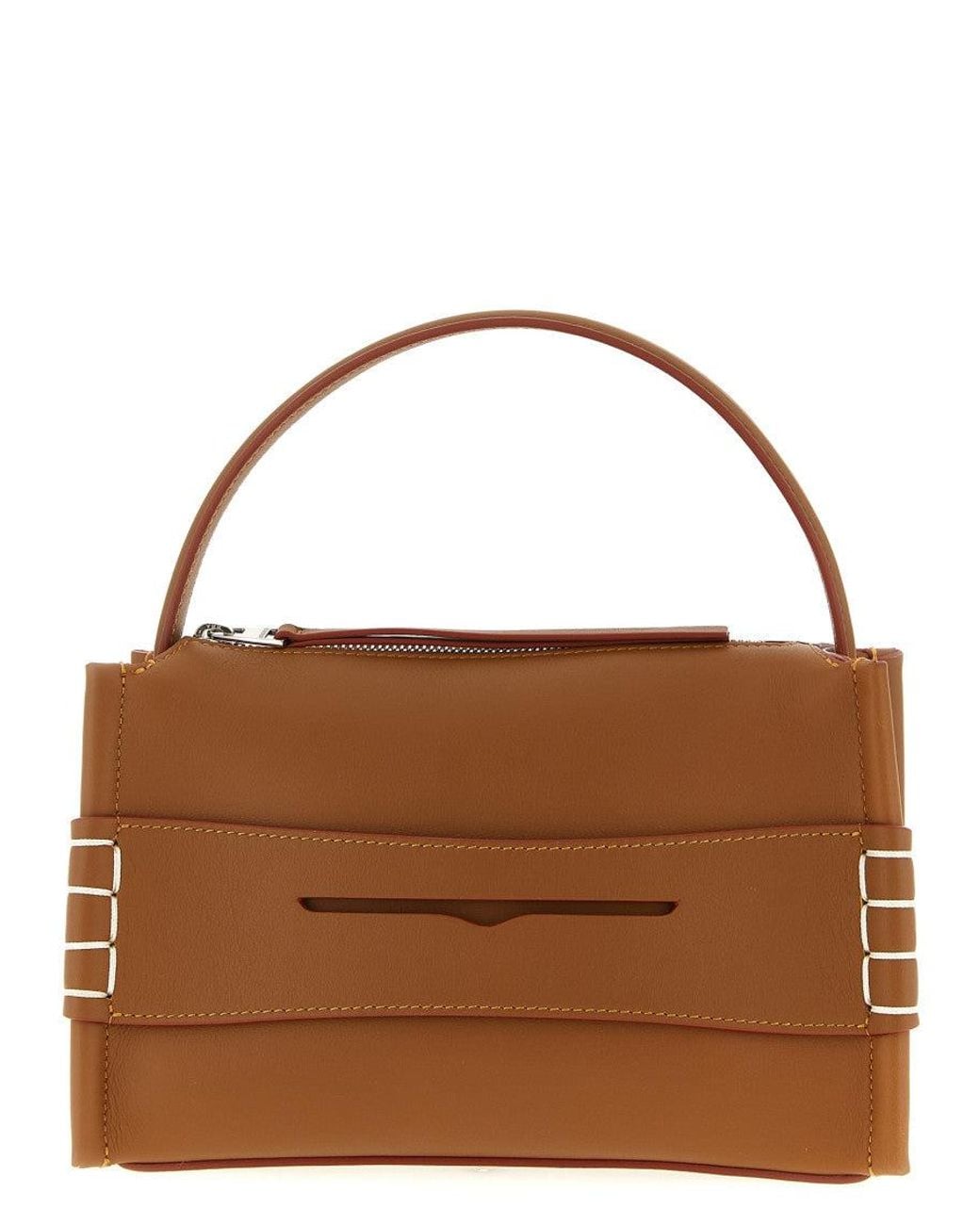 J.W. Anderson Brown Loafer Small Satchel