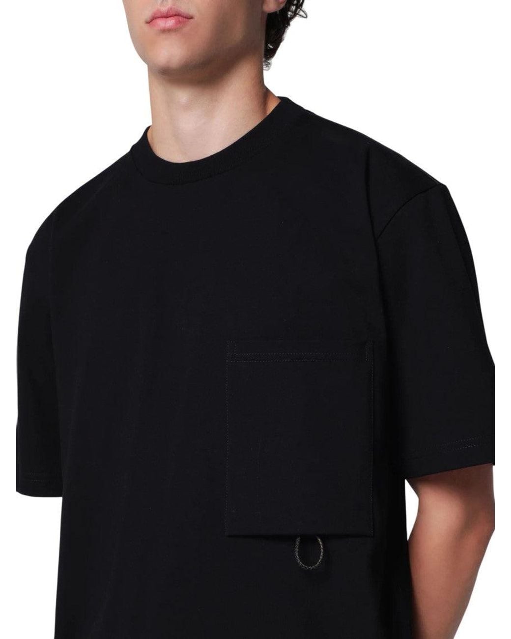 Bottega Veneta Black Crew Neck T-Shirt for men