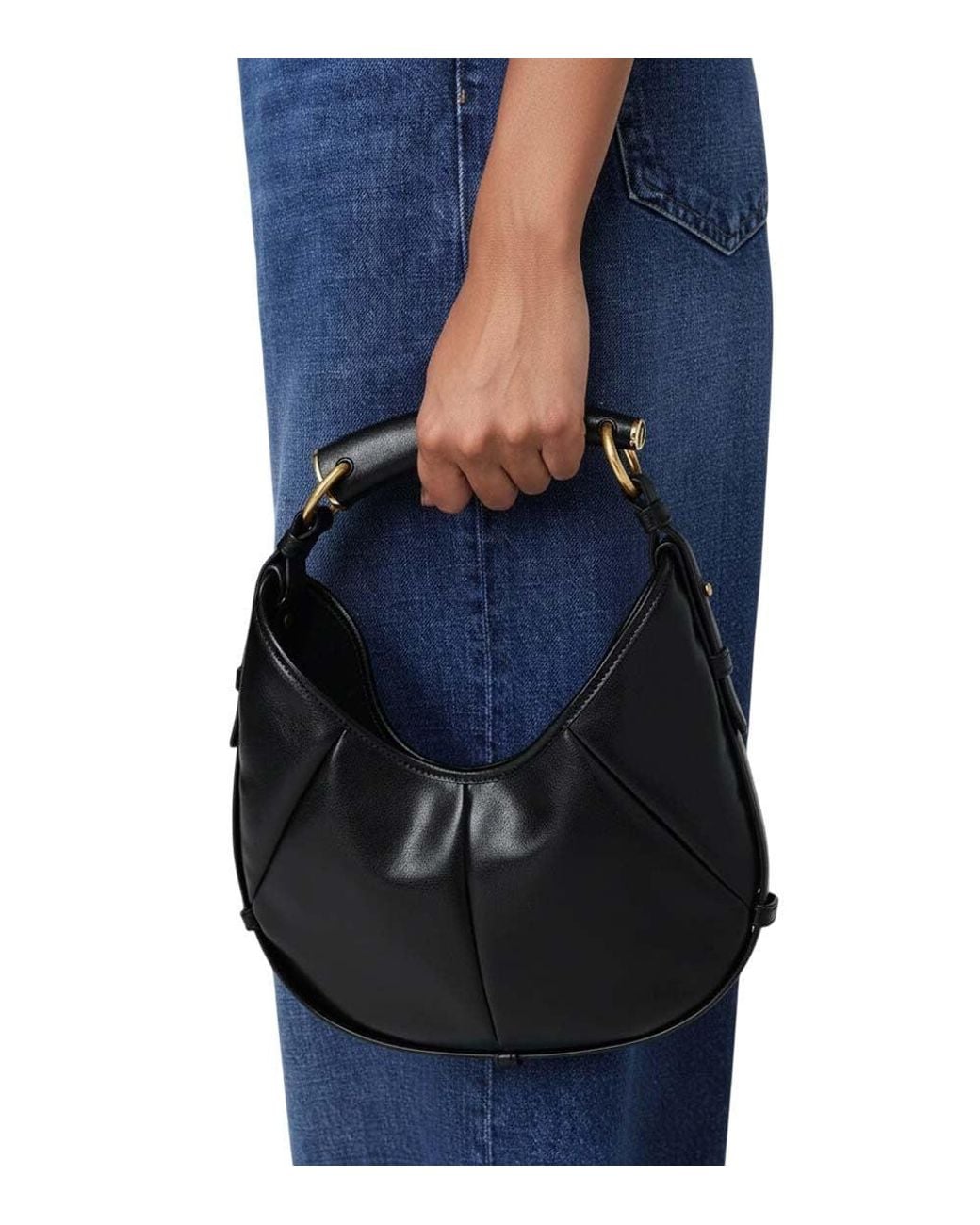 Saint Laurent Black Mombasa Small Hobo