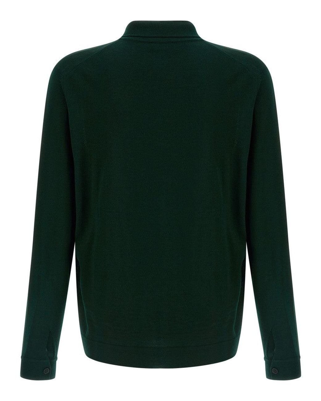 Roberto Collina Green Wool Cardigan for men
