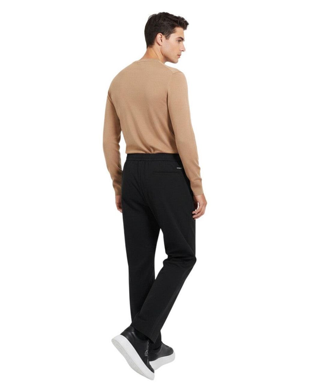 Boss Black Regular Drawstring Pants for men
