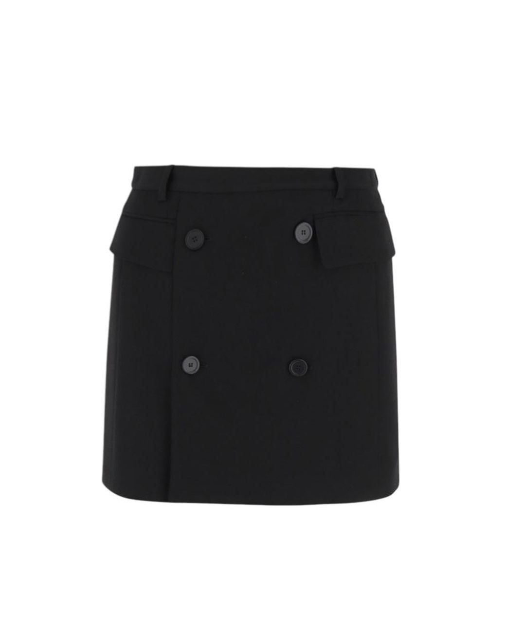 Balenciaga Black Tailored Mini Skirt