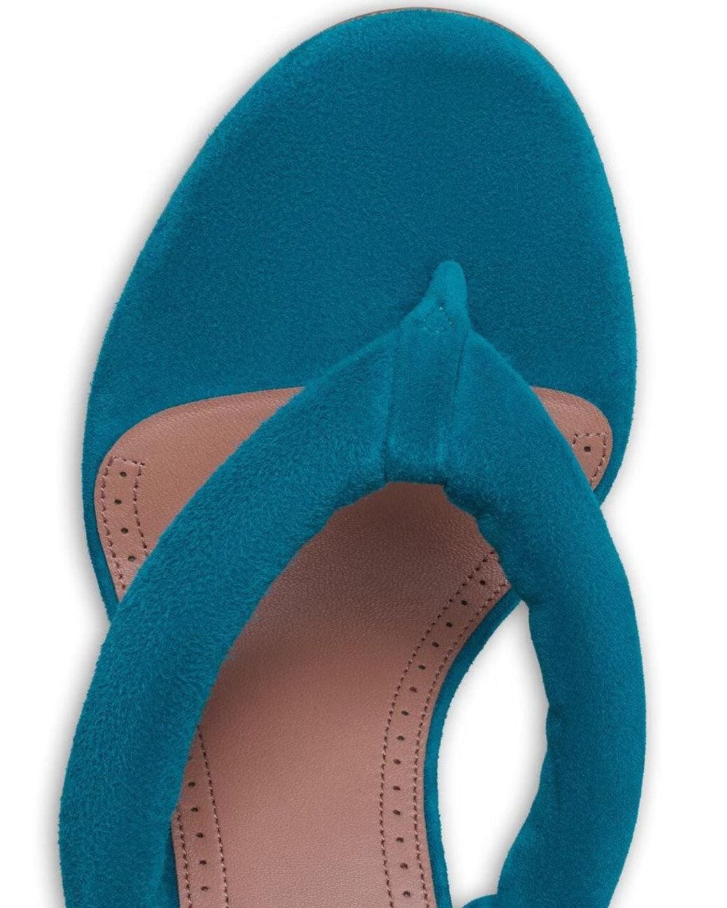 Alaïa Blue Suede T-Strap Heels