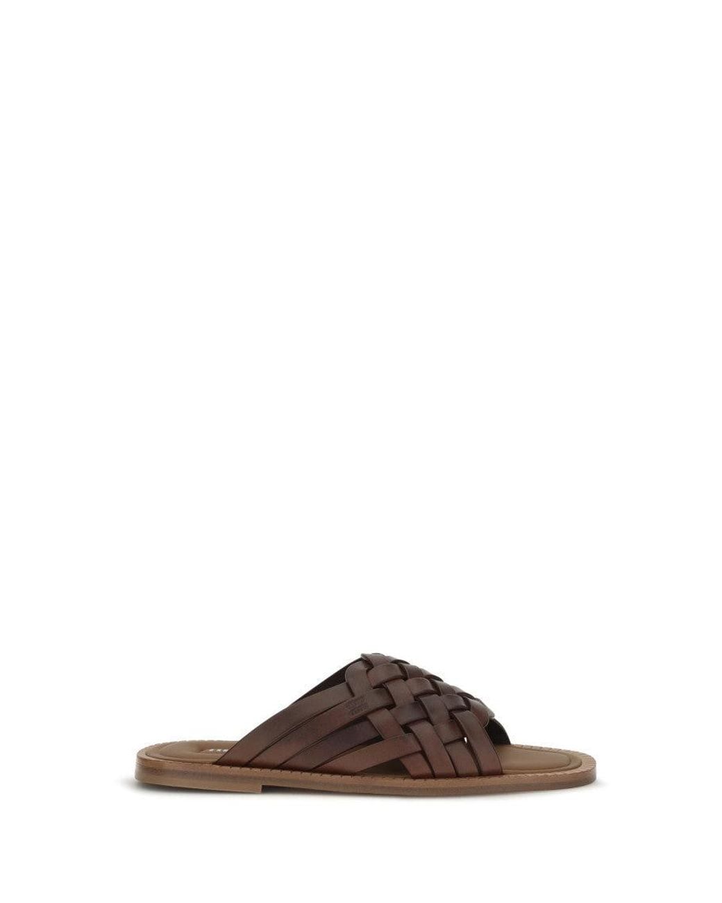 Miu Miu Brown Leather Sandals