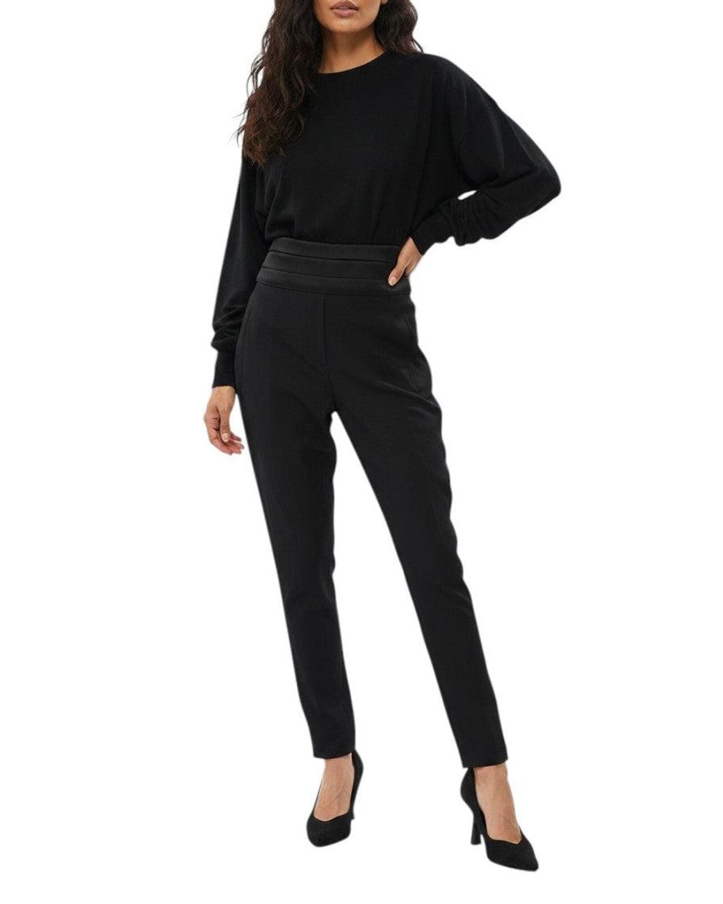 Balmain Black Straight Fit Pants