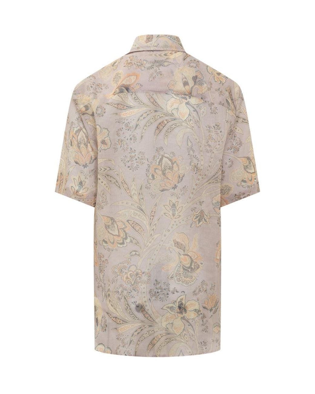 Etro White Regular Floral Shirt for men