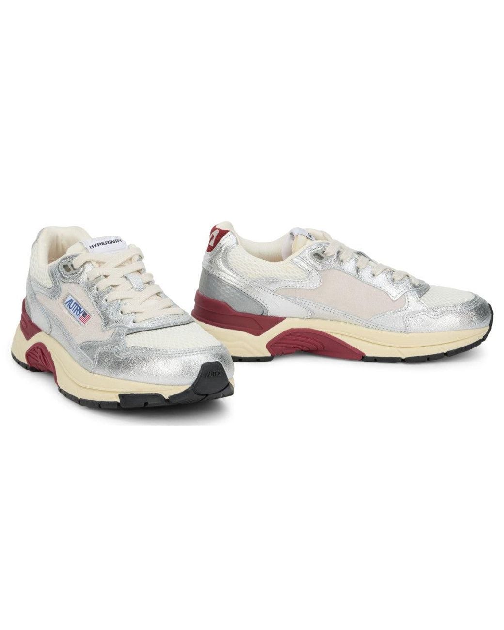 Autry White Sneakers With Colorful Details