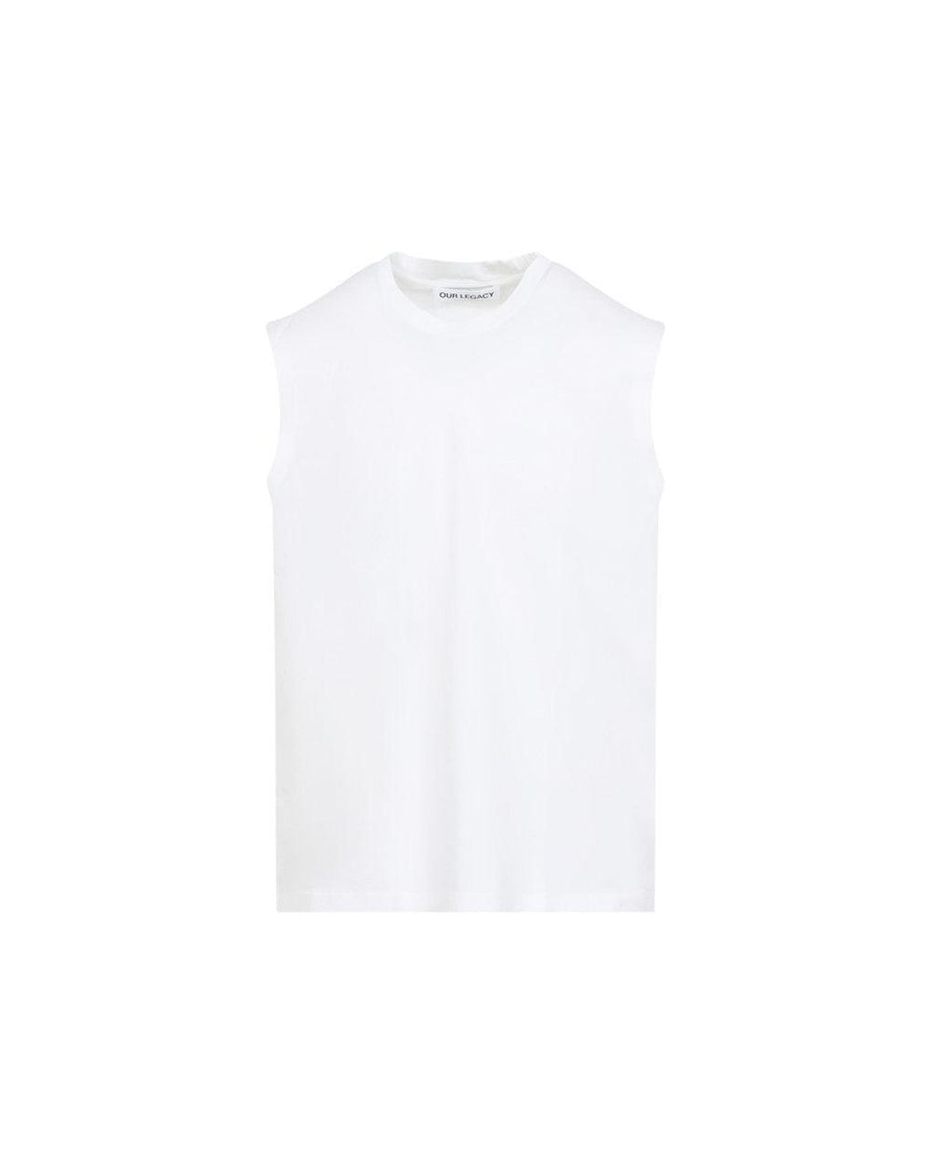 Our Legacy White Crew Neck T-Shirts for men