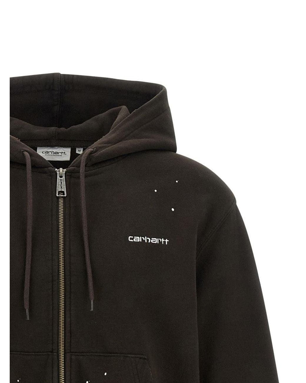 Carhartt Black Printed Hoodie for men