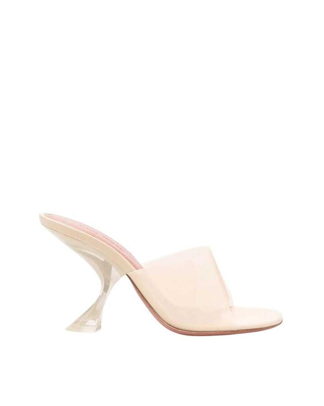 AMINA MUADDI Natural Slip-On Taylor Heels