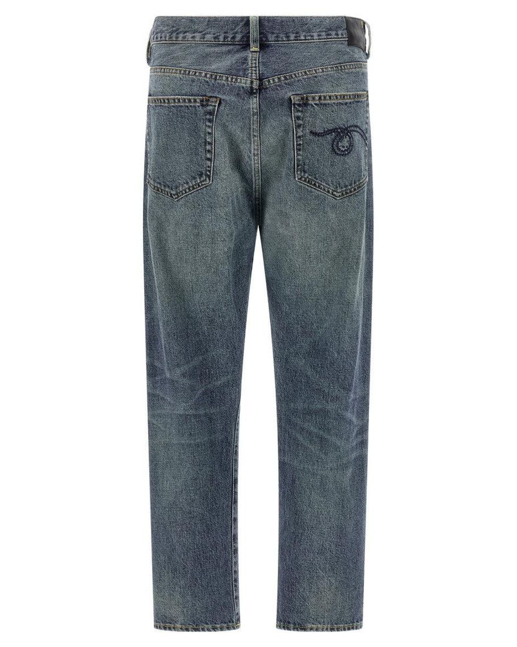 R13 Blue 'Crossover' Jeans