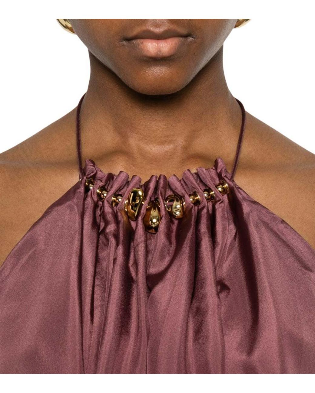Zimmermann Red Halter Neck Top