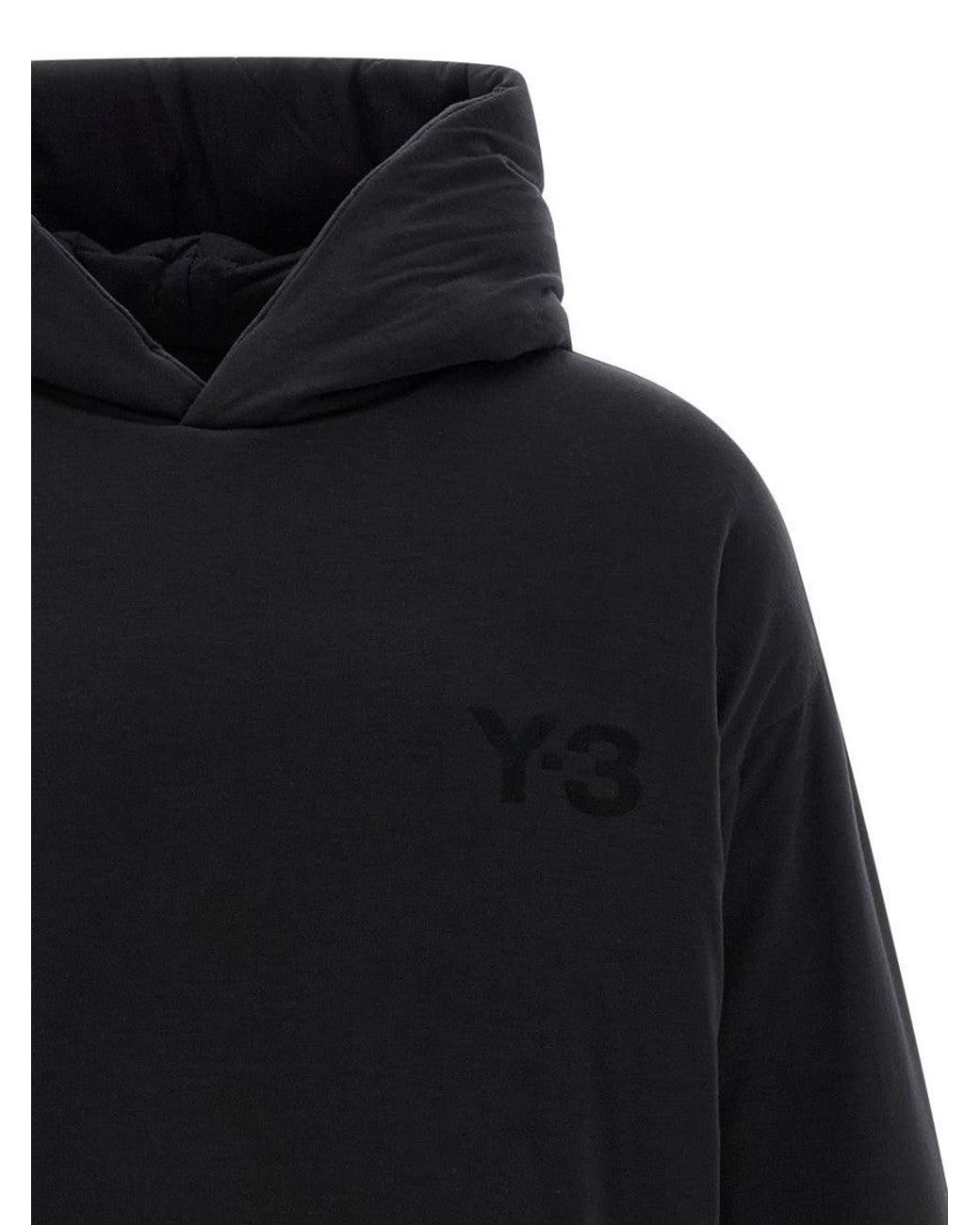 Y-3 Blue Padded' Hoodie for men