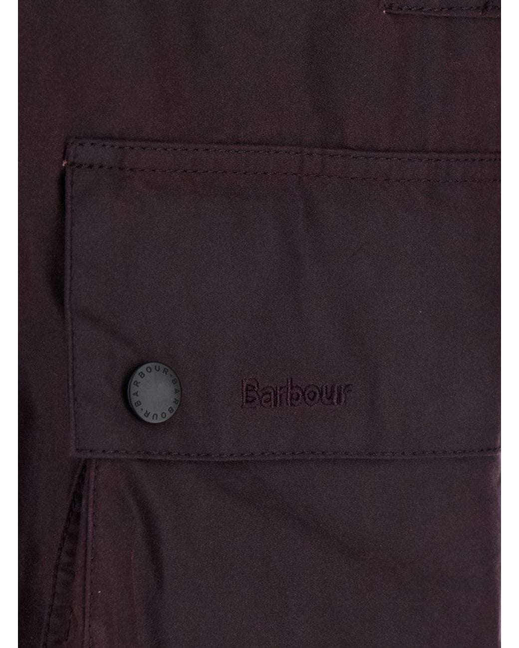 Barbour Blue Relaxed Waxed Jacket for men