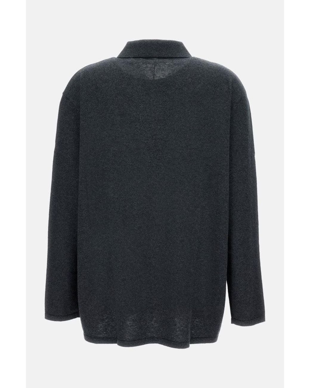 Lisa Yang Blue Dark Polo Sweater