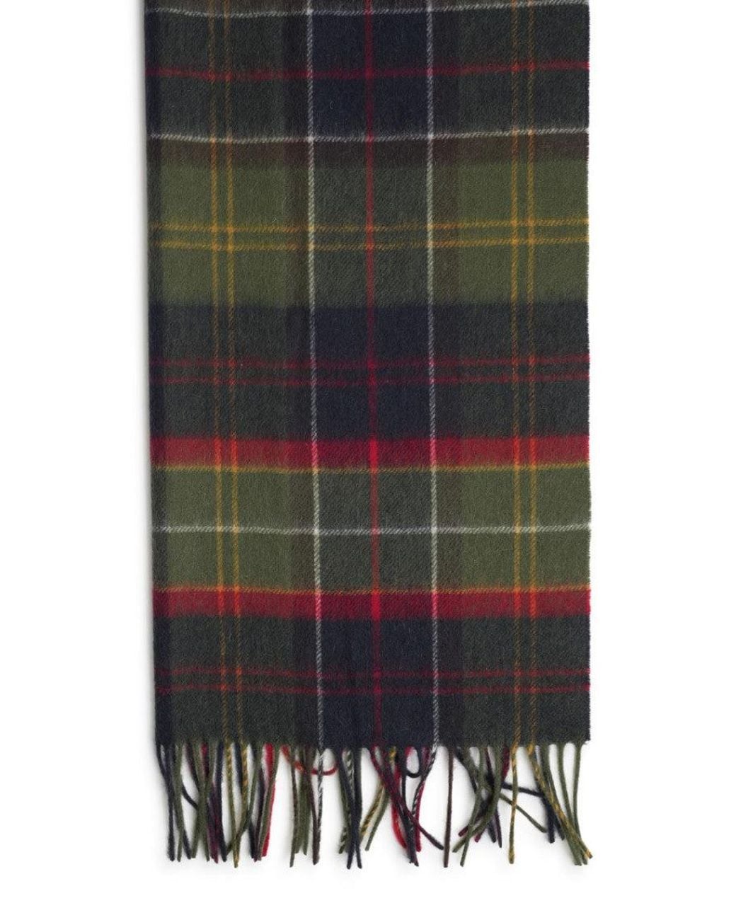 Barbour Multicolor Patchwork Tartan Plaid Scarf for men