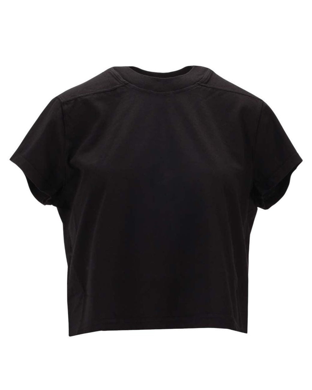 Rick Owens Black Solid Crew Neck T-Shirt