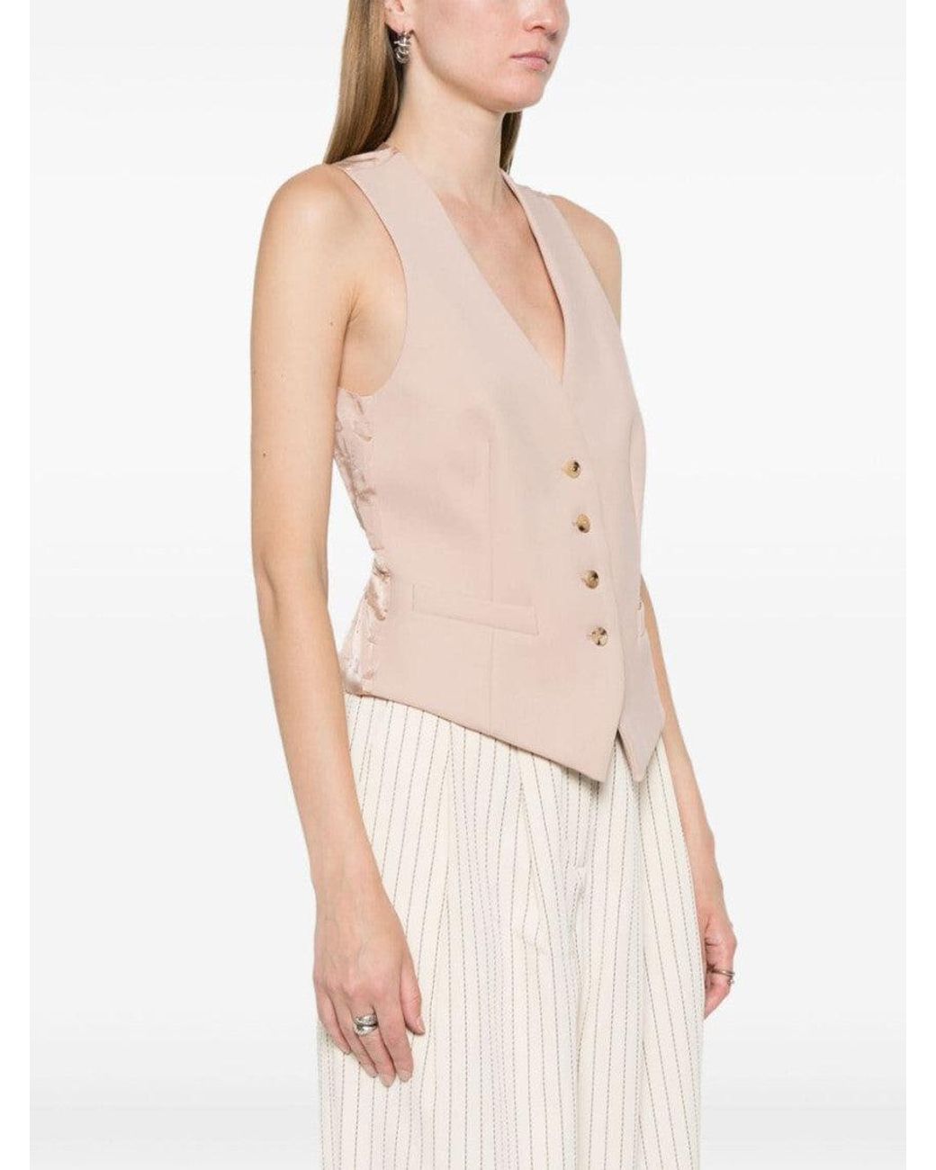 Max Mara Pink Sleeveless Waistcoat