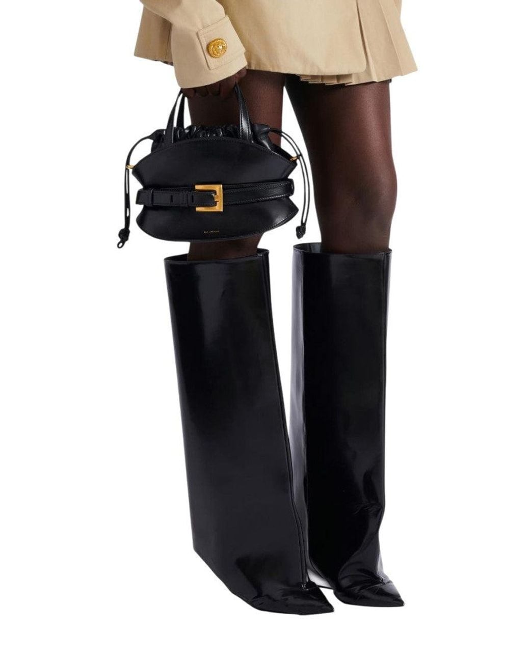Balmain Black Shuffle Mini Satchel