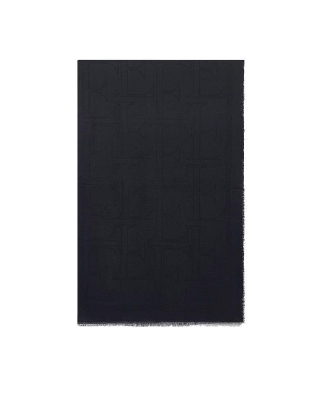 Elisabetta Franchi Black Foulard Logo Nero