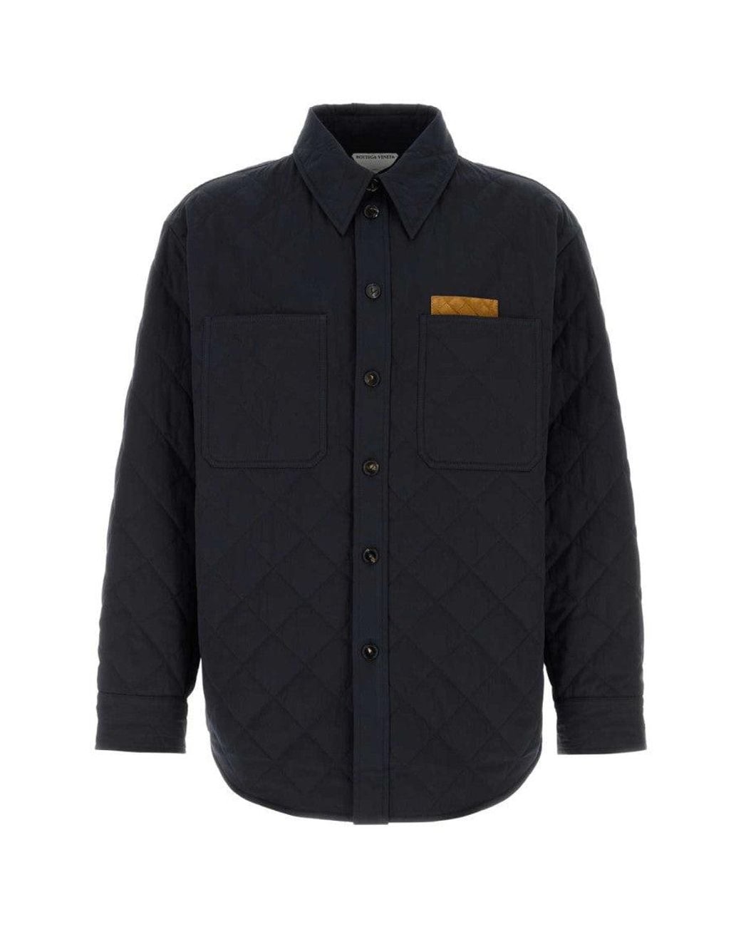 Bottega Veneta Blue Midnight Cotton Blend Jacket for men