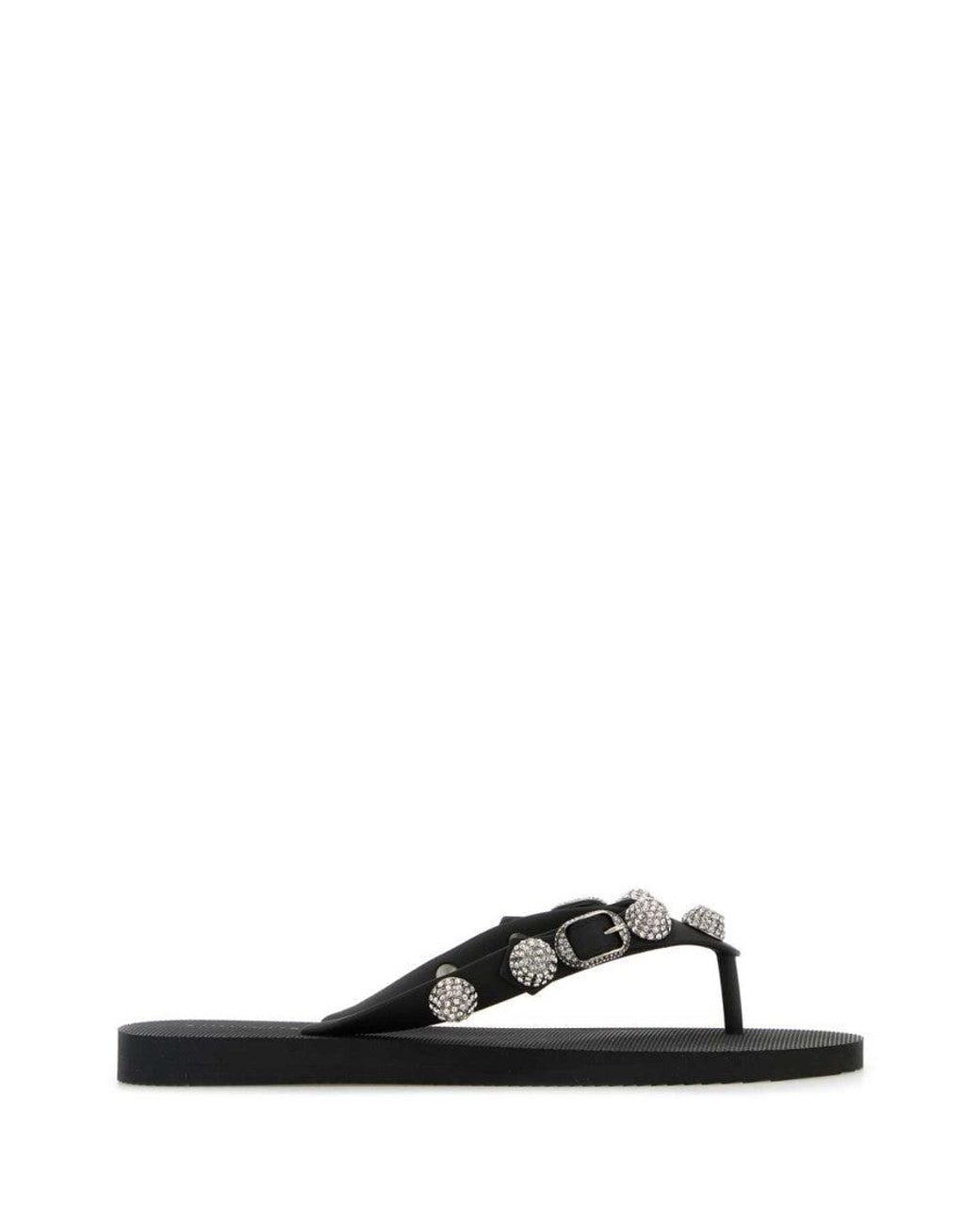 Balenciaga Black Slip On Slippers