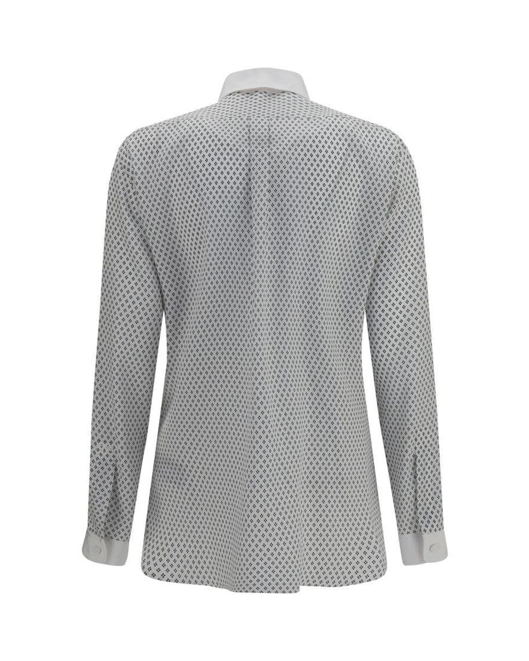 Tom Ford Gray Regular Geometric Shirt