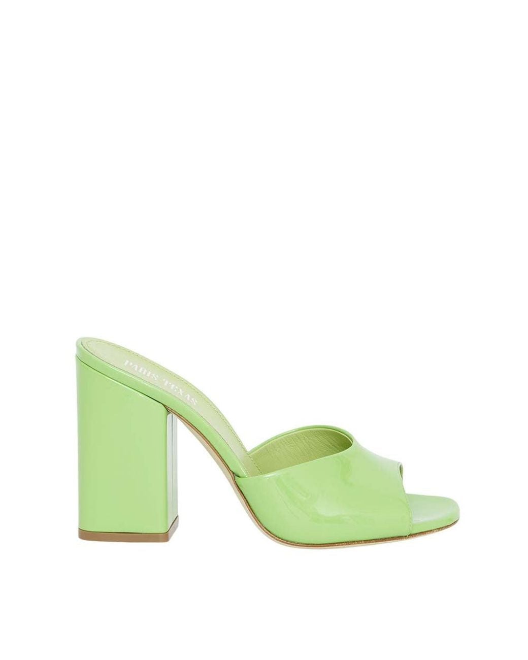 Paris Texas Green Slip On Anja Mules