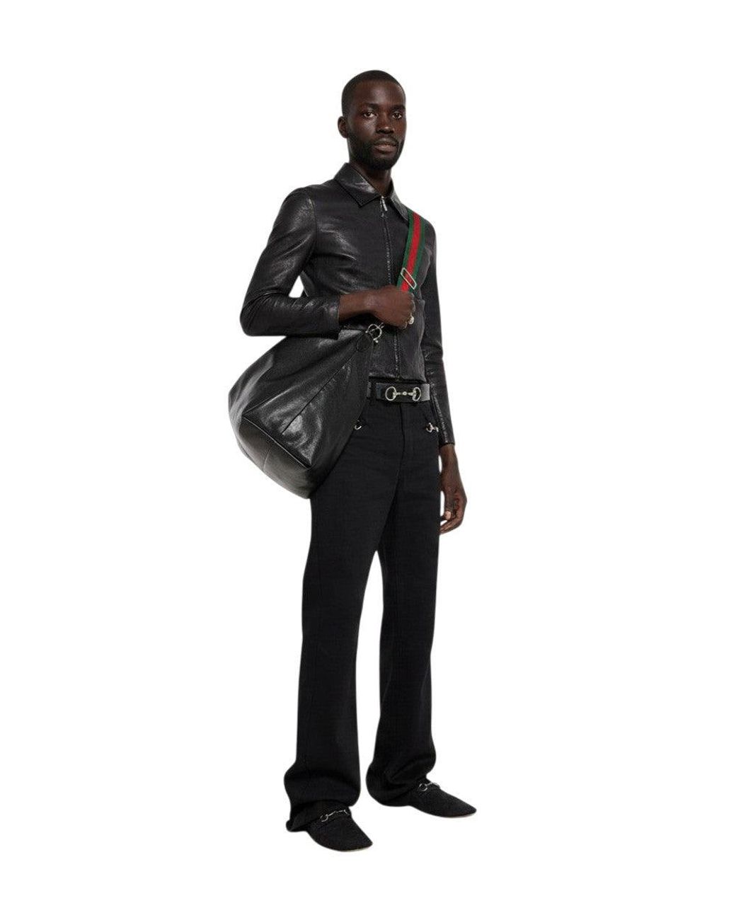 Gucci Black Brera Large Crossbody Bag for men