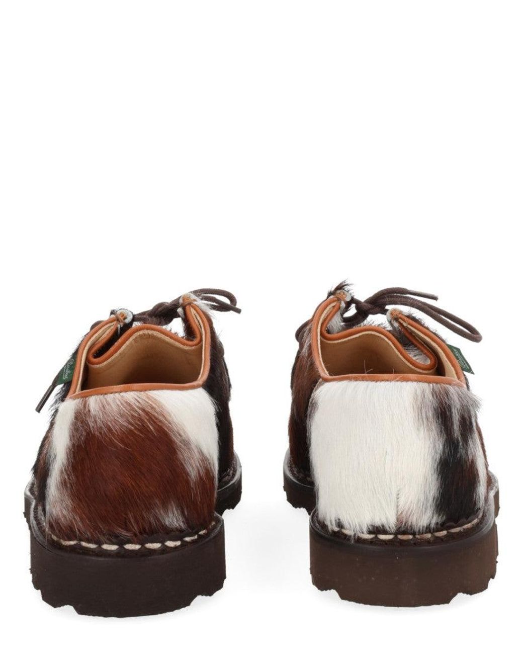 Paraboot Black Leather Dress Shoes for men