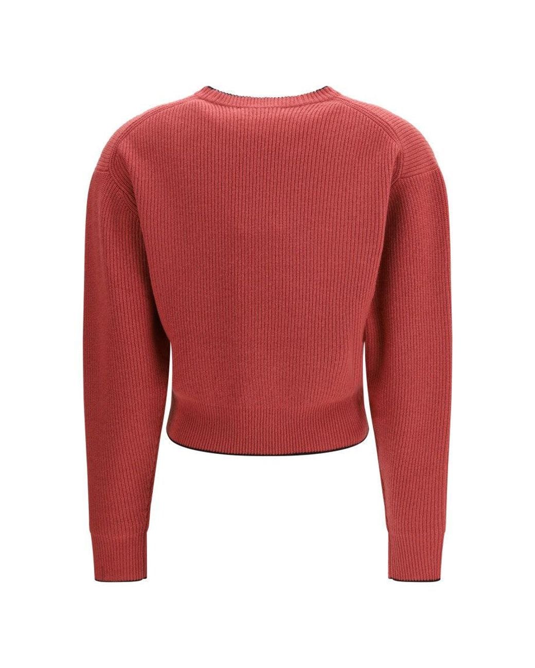 Chloé Red Chloã Cropped Pullover