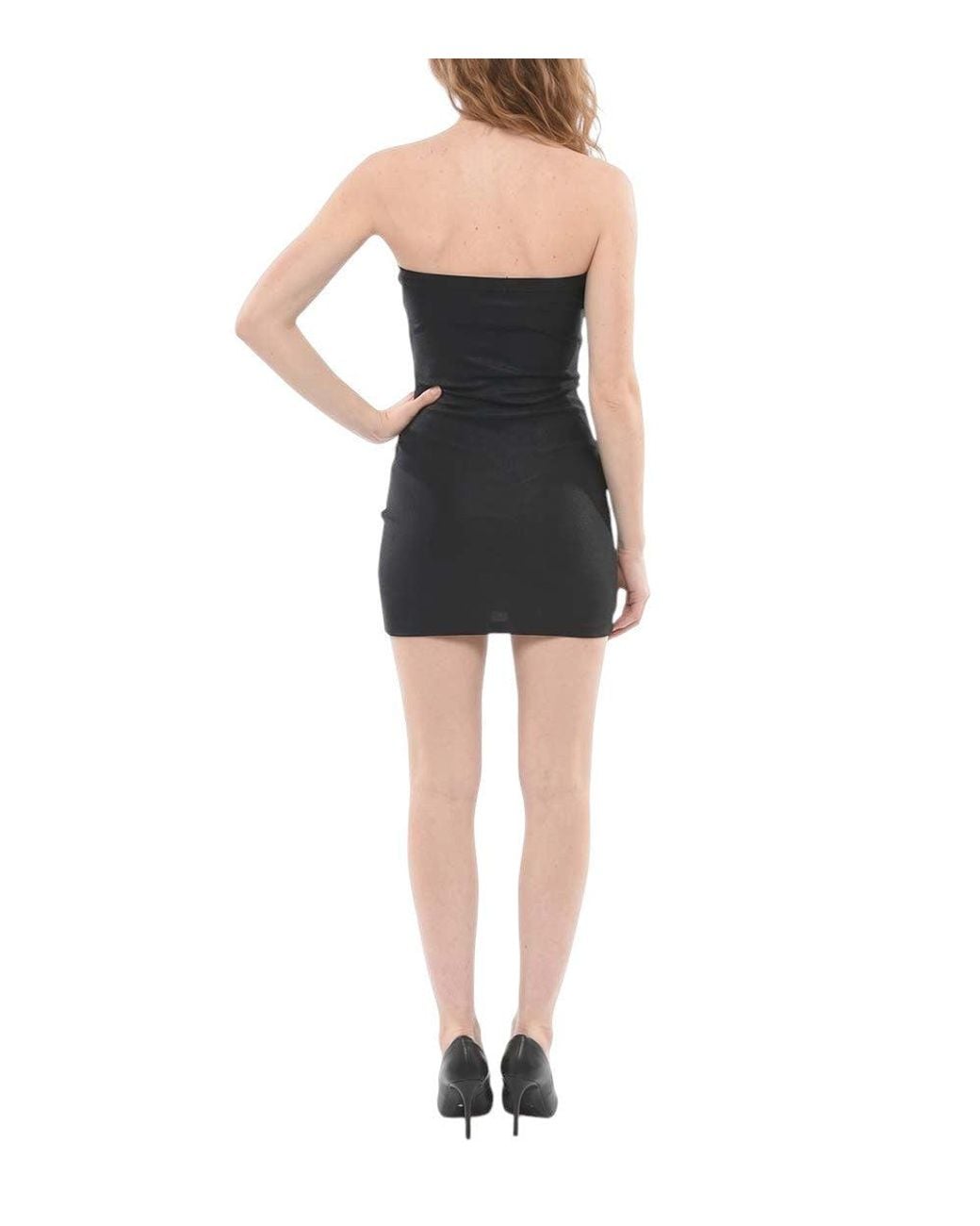 DIESEL Black Strapless Mini Dress