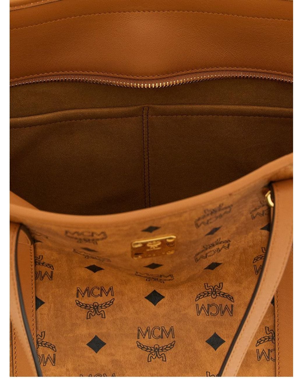 MCM Brown Toni Medium Tote