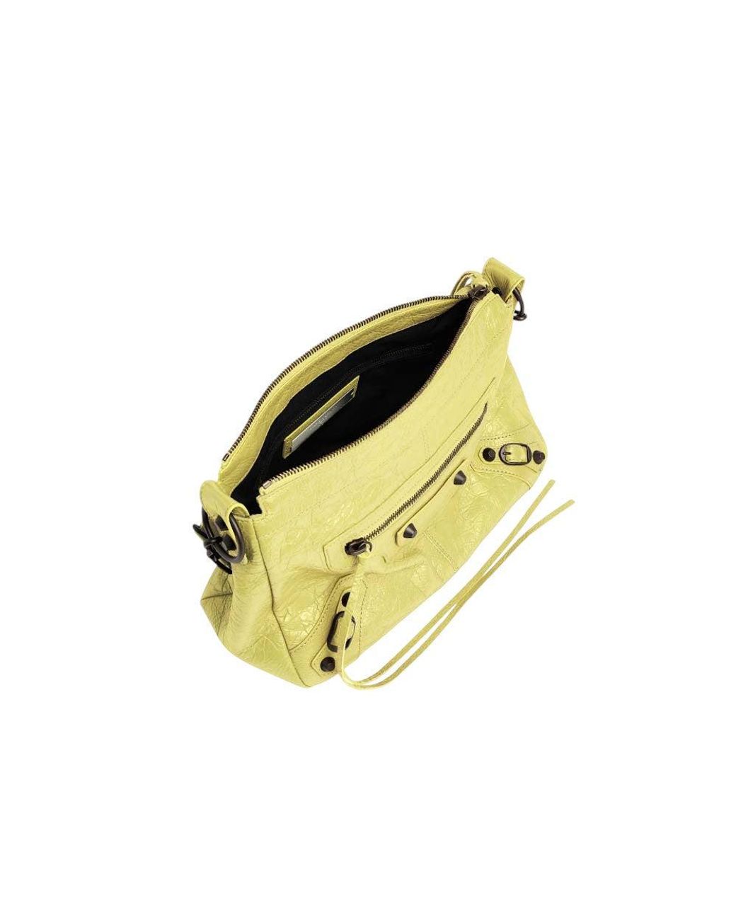 Balenciaga Metallic Le City Moto Mini Shoulder Bag