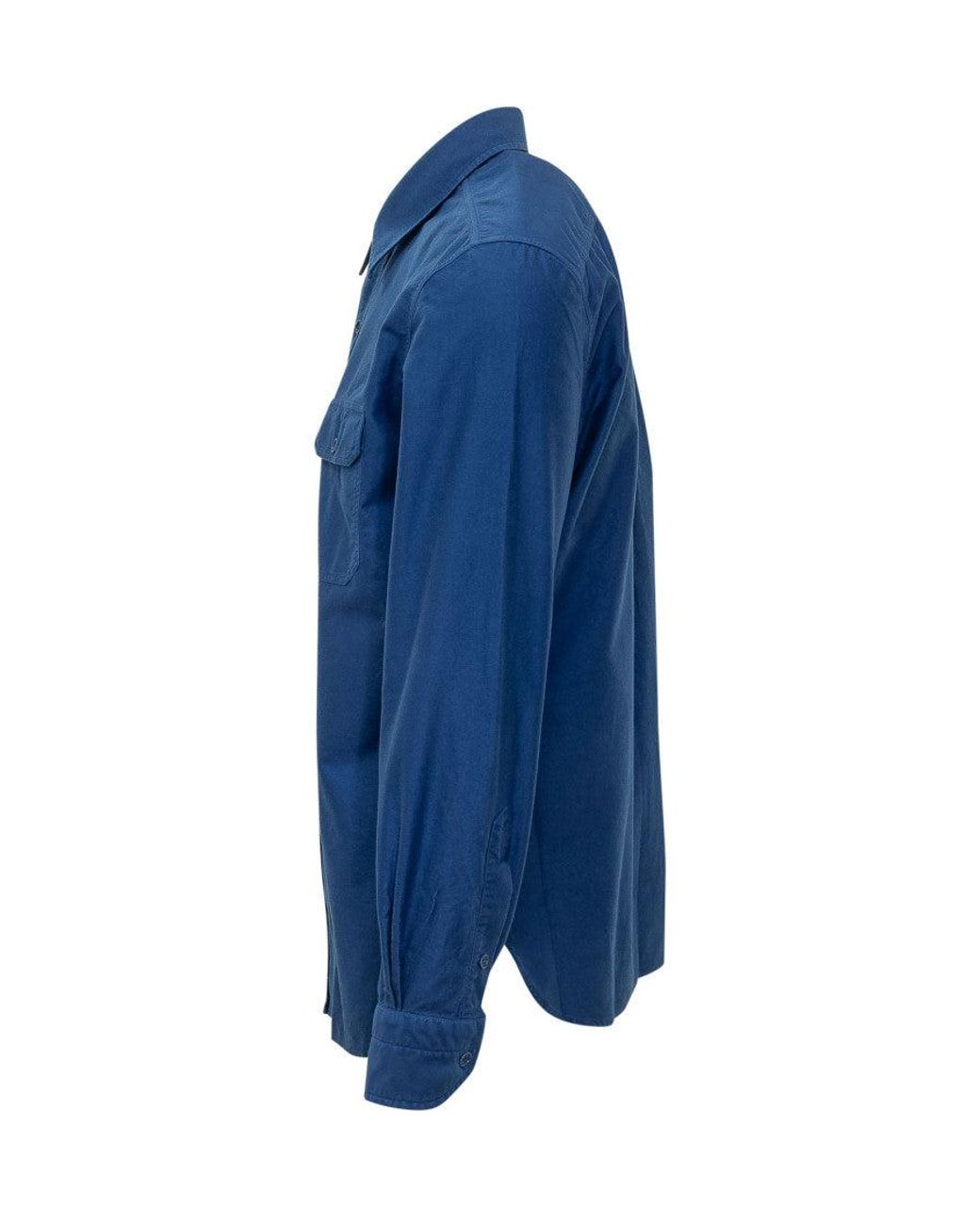 Tom Ford Blue Regular Solid Shirt for men