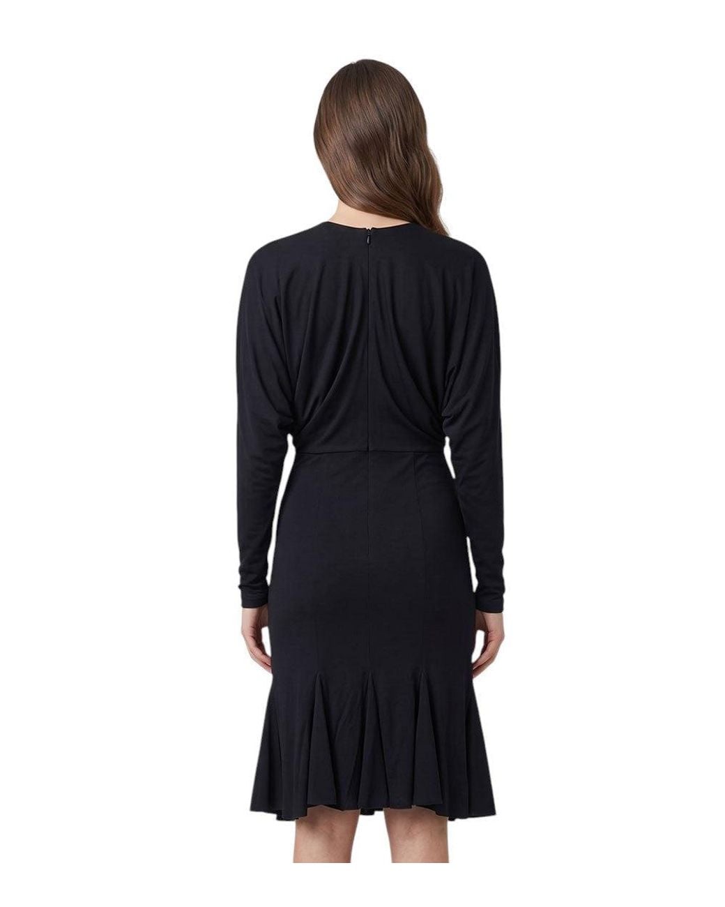 Jacquemus Black Round Neck Midi Dress