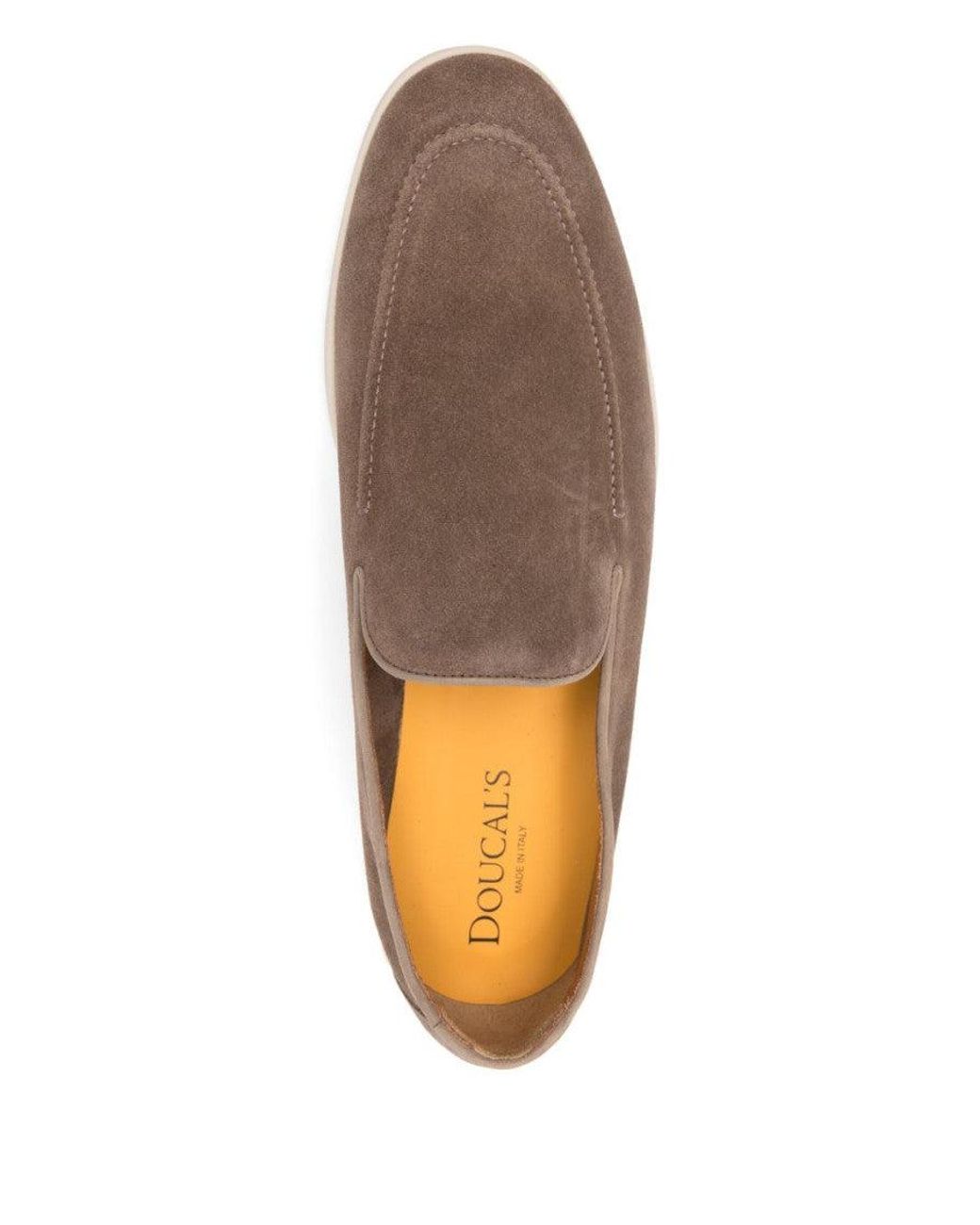 Doucal's Brown Suede Loafers for men