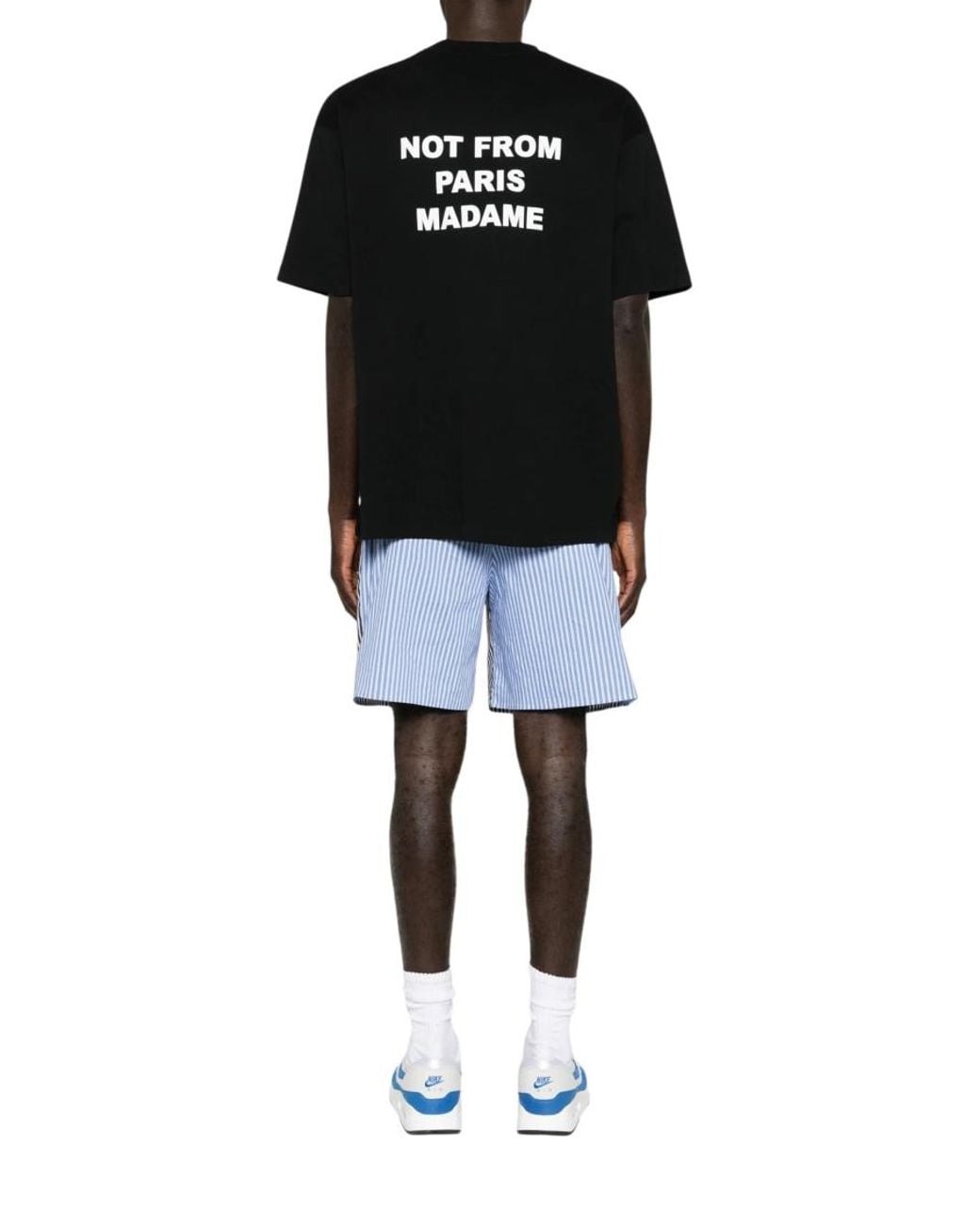 Drole de Monsieur Black Crew Neck T-Shirt for men