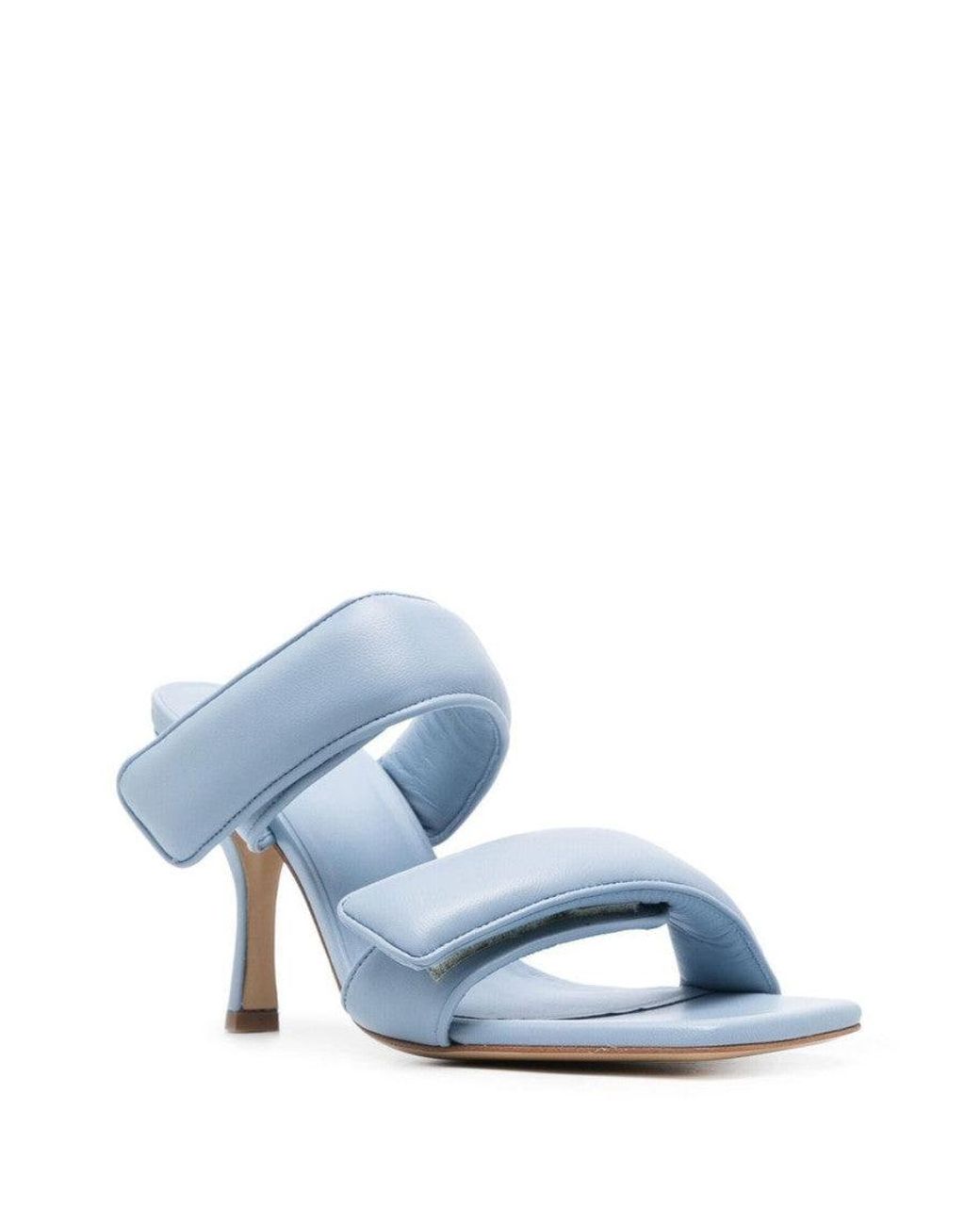 Gia Borghini Blue Perni Leather Sandals
