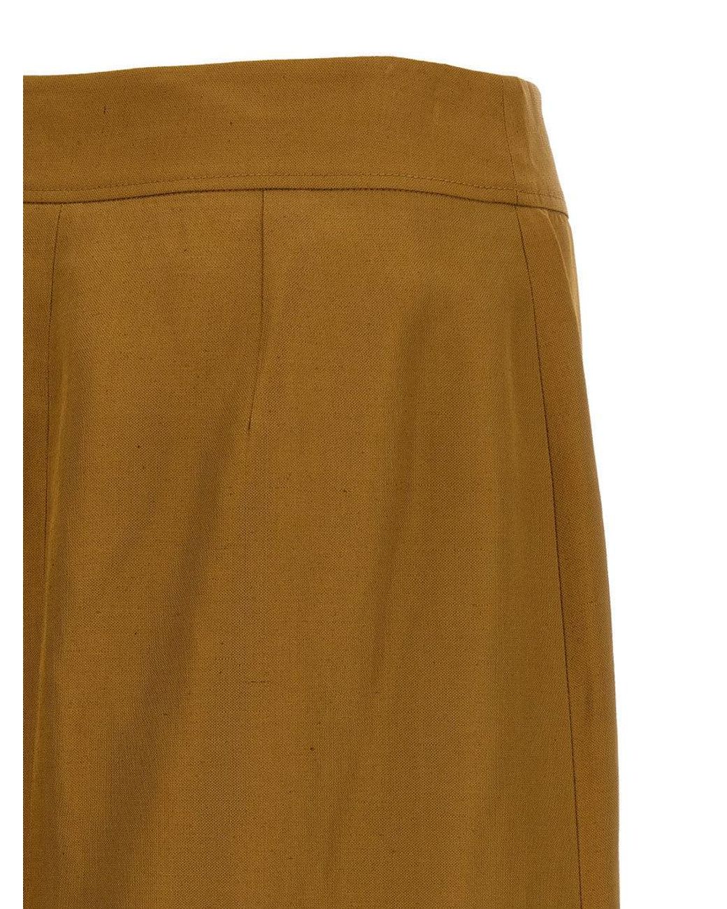 Alberto Biani Natural Wrap Skirt
