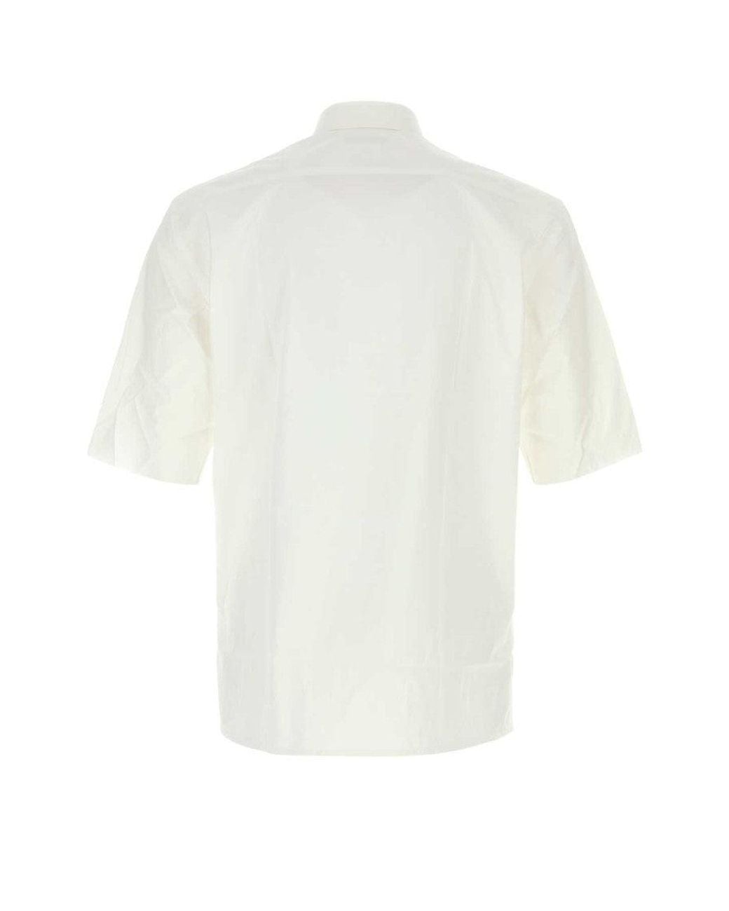 NAMACHEKO White Poplin Guardia Shirt for men