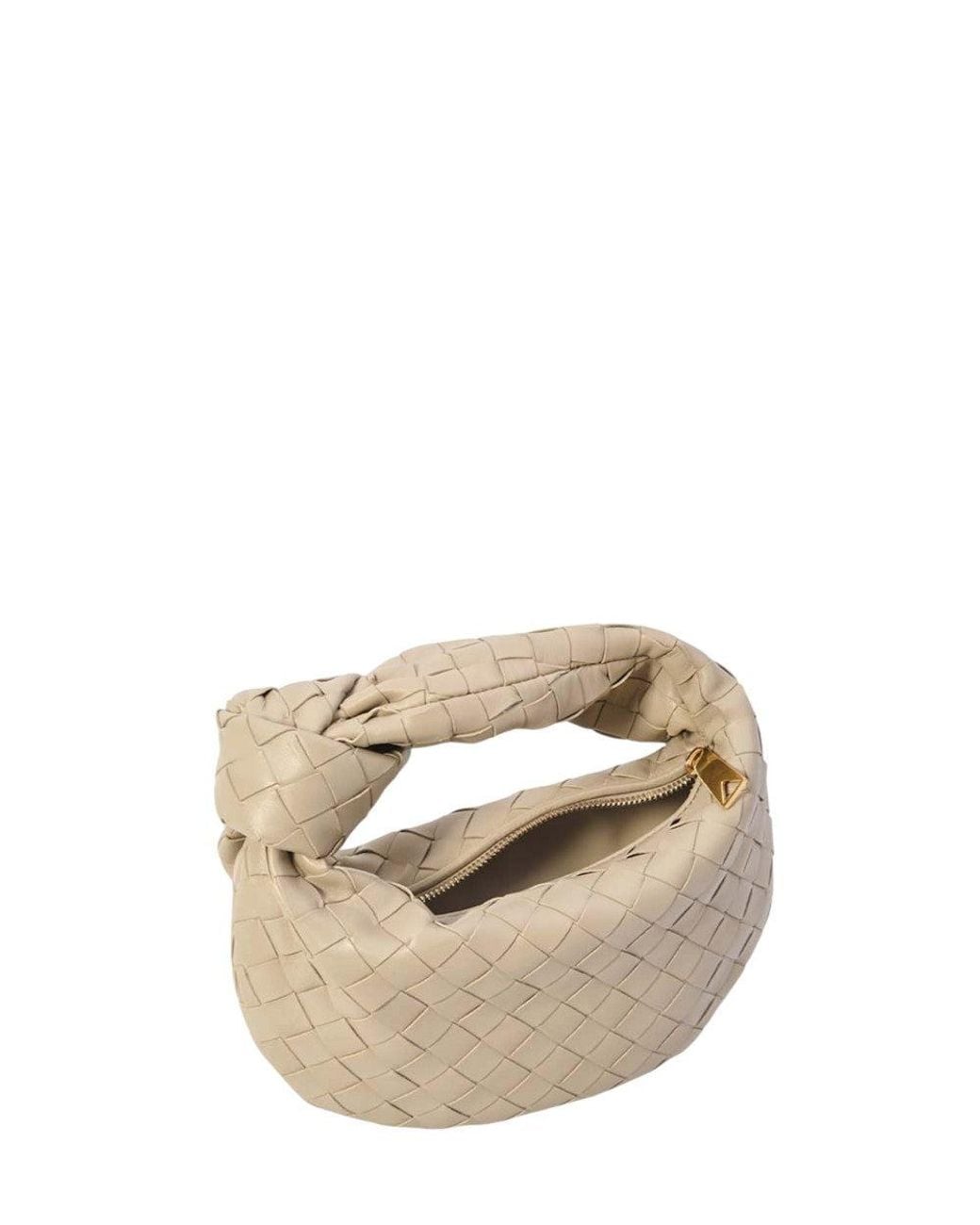 Bottega Veneta Natural Mini Jodie Mini Shoulder Bag