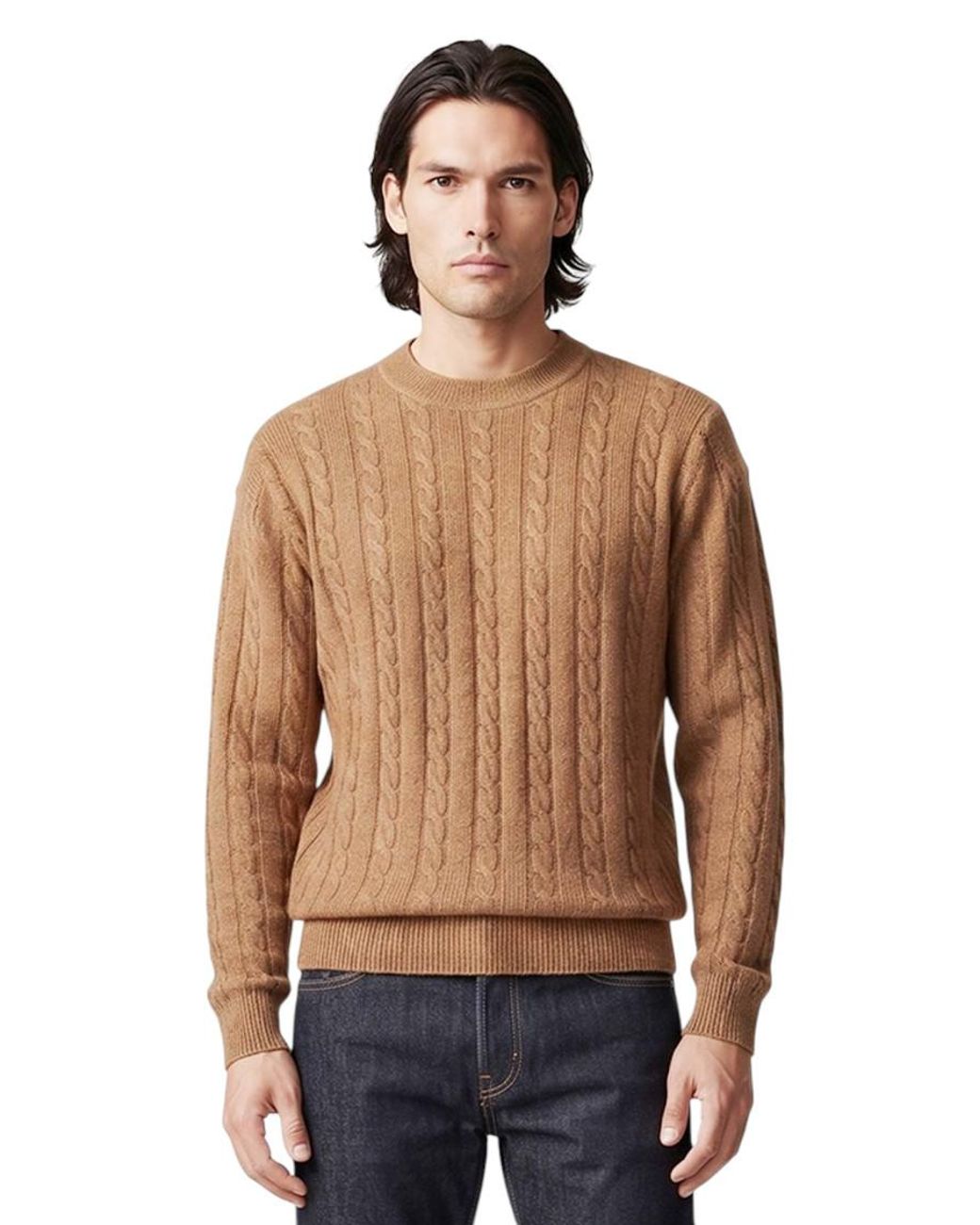 Woolrich Brown Knitted Regular Sweater for men
